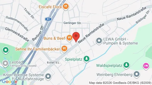 Apartments for rent i Böblingen - kort over placeringen