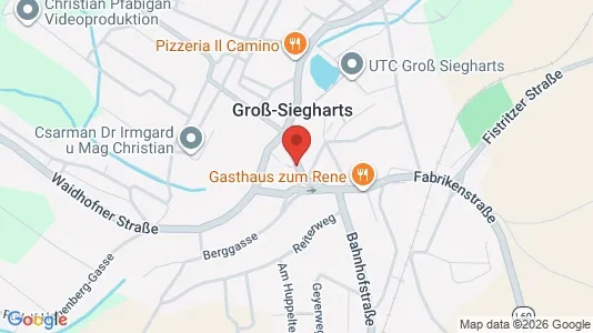 Apartments for rent i Groß-Siegharts - kort over placeringen