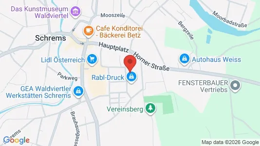 Apartments for rent i Schrems - kort over placeringen