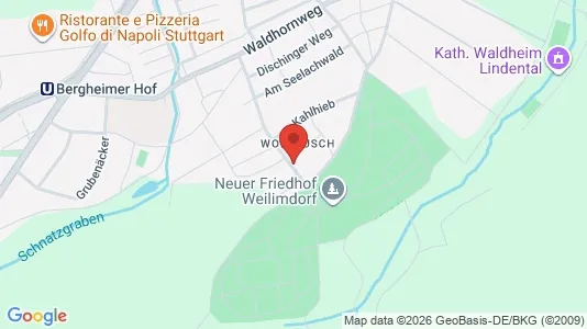 Apartments for rent i Stuttgart Weilimdorf - kort over placeringen