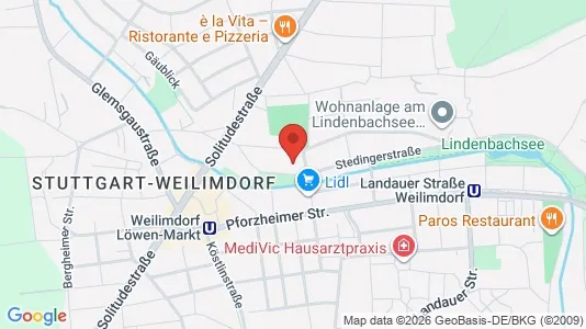 Apartments for rent i Stuttgart Weilimdorf - kort over placeringen