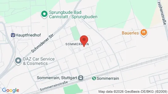 Apartments for rent i Stuttgart Bad Cannstatt - kort over placeringen