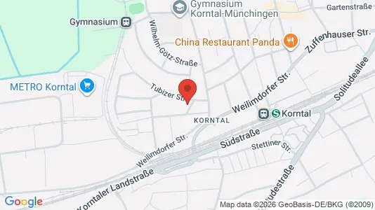 Apartments for rent i Ludwigsburg - kort over placeringen