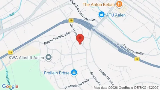Apartments for rent i Ostalbkreis - kort over placeringen