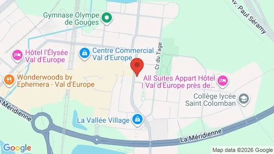 Apartments for rent i Torcy - kort over placeringen