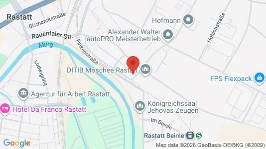 Apartments for rent i Rastatt - kort over placeringen