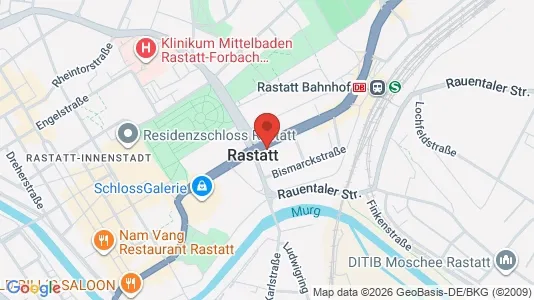 Apartments for rent i Rastatt - kort over placeringen