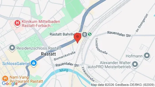 Apartments for rent i Rastatt - kort over placeringen