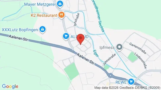 Apartments for rent i Ostalbkreis - kort over placeringen