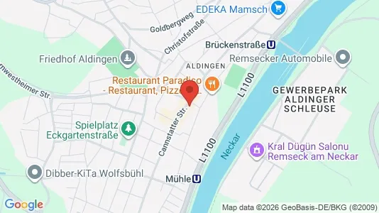 Apartments for rent i Ludwigsburg - kort over placeringen
