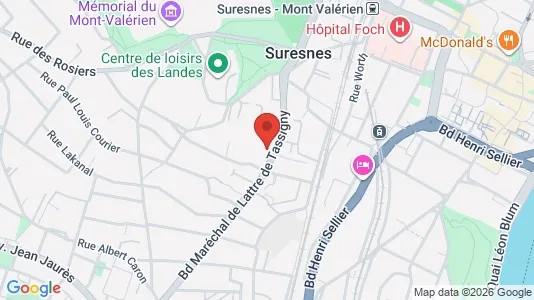 Rooms for rent i Nanterre - kort over placeringen