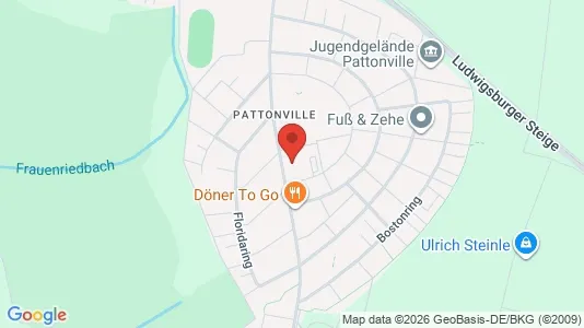 Apartments for rent i Ludwigsburg - kort over placeringen