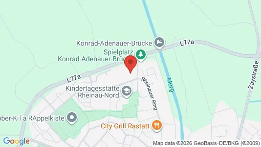 Apartments for rent i Rastatt - kort over placeringen