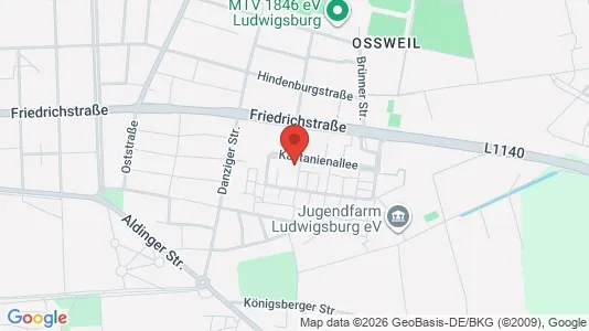Apartments for rent i Ludwigsburg - kort over placeringen