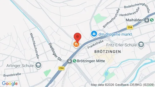 Apartments for rent i Pforzheim - kort over placeringen