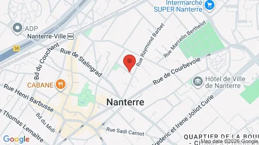 Apartments for rent i Nanterre - kort over placeringen