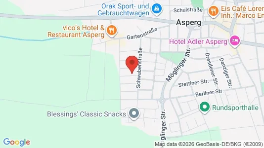 Apartments for rent i Ludwigsburg - kort over placeringen