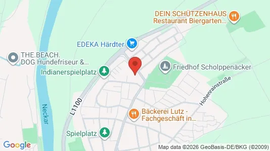 Apartments for rent i Ludwigsburg - kort over placeringen