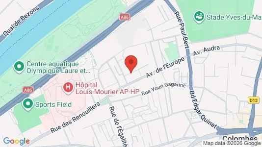 Apartments for rent i Nanterre - kort over placeringen