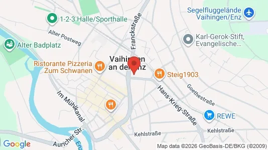 Apartments for rent i Ludwigsburg - kort over placeringen