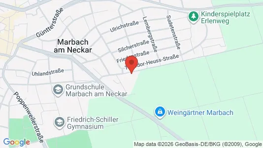 Apartments for rent i Ludwigsburg - kort over placeringen