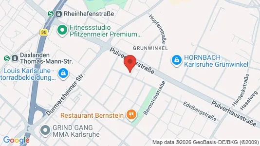Apartments for rent i Karlsruhe - kort over placeringen