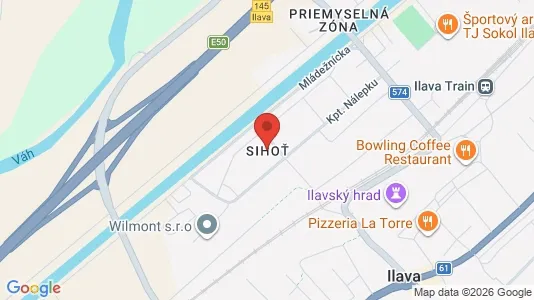 Apartments for rent i Komárno - kort over placeringen