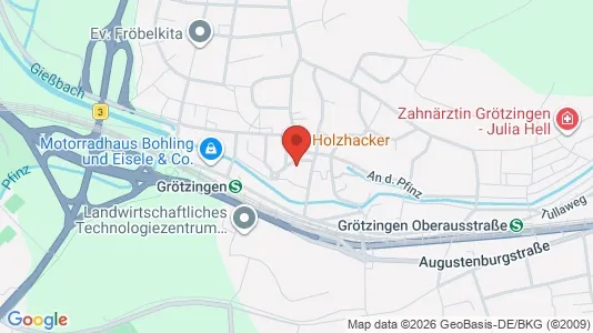 Apartments for rent i Karlsruhe - kort over placeringen