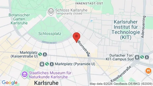 Apartments for rent i Karlsruhe - kort over placeringen