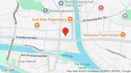 Apartments for rent i Regensburg - kort over placeringen