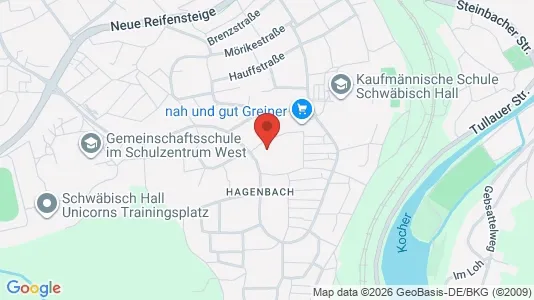Apartments for rent i Schwäbisch Hall - kort over placeringen