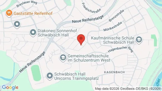 Apartments for rent i Schwäbisch Hall - kort over placeringen