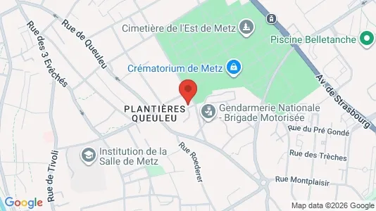 Apartments for rent i Metz - kort over placeringen