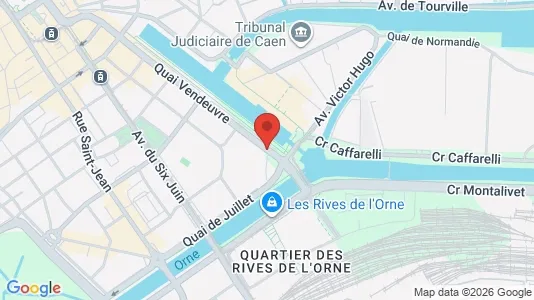 Apartments for rent i Caen - kort over placeringen