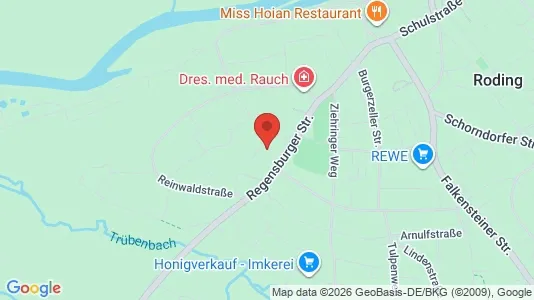 Apartments for rent i Cham - kort over placeringen