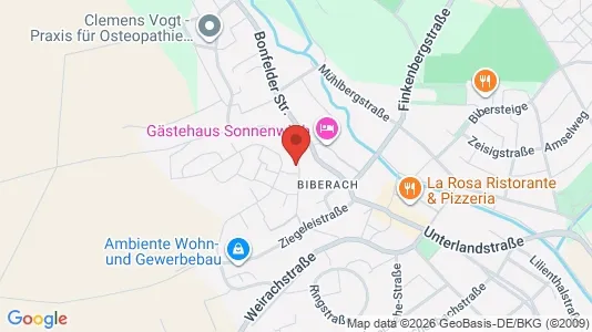Apartments for rent i Heilbronn - kort over placeringen