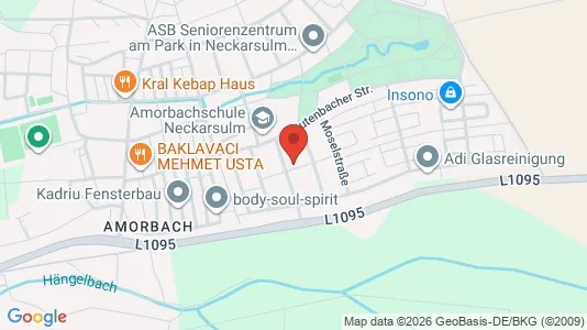 Apartments for rent i Heilbronn - kort over placeringen