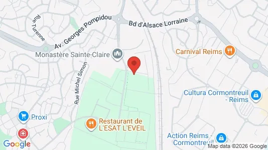 Apartments for rent i Reims - kort over placeringen