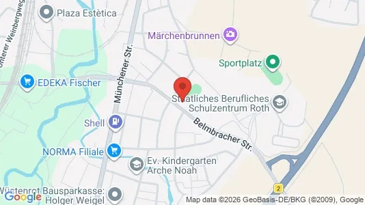 Apartments for rent i Roth - kort over placeringen