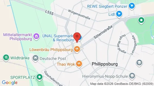 Apartments for rent i Karlsruhe - kort over placeringen