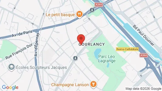 Apartments for rent i Reims - kort over placeringen