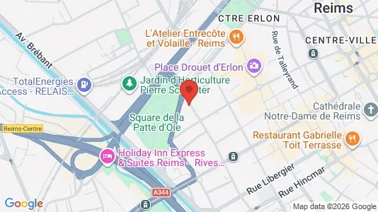 Apartments for rent i Reims - kort over placeringen