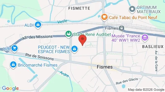 Apartments for rent i Reims - kort over placeringen