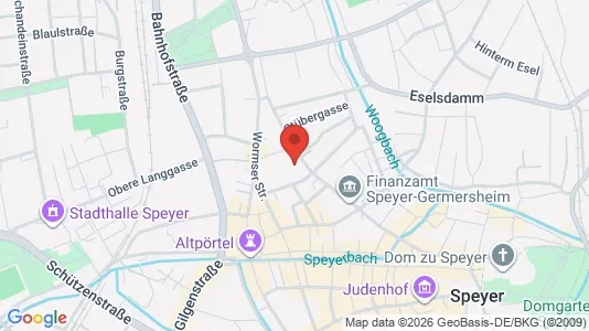 Apartments for rent i Speyer - kort over placeringen