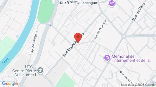Apartments for rent i Compiègne - kort over placeringen