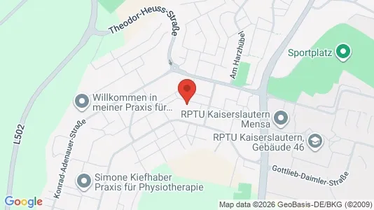 Apartments for rent i Kaiserslautern - kort over placeringen