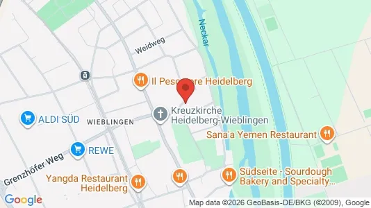 Apartments for rent i Heidelberg - kort over placeringen