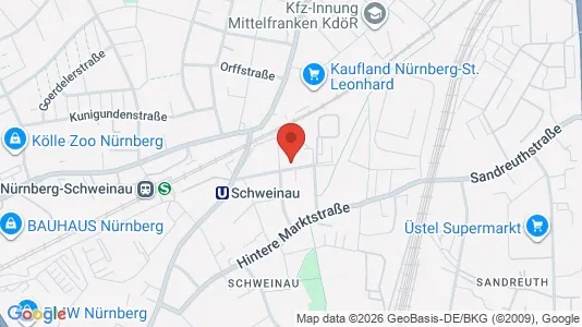 Apartments for rent i Nuremberg - kort over placeringen