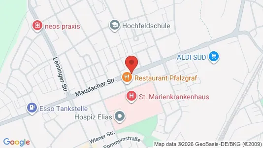 Apartments for rent i Ludwigshafen am Rhein - kort over placeringen
