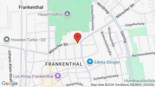 Apartments for rent i Frankenthal (Pfalz) - kort over placeringen